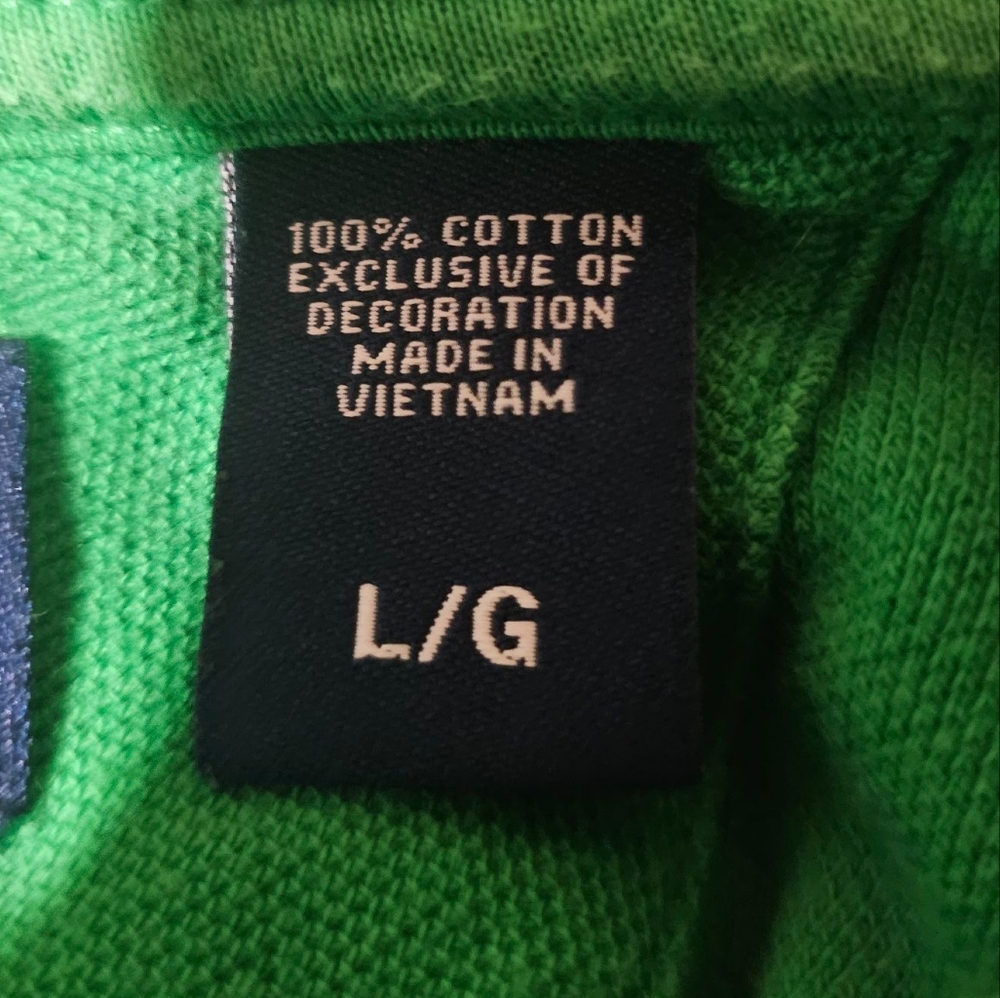 Chaps Vibrant Green‎ Polo Shirt Size Large - Picture 6 of 6